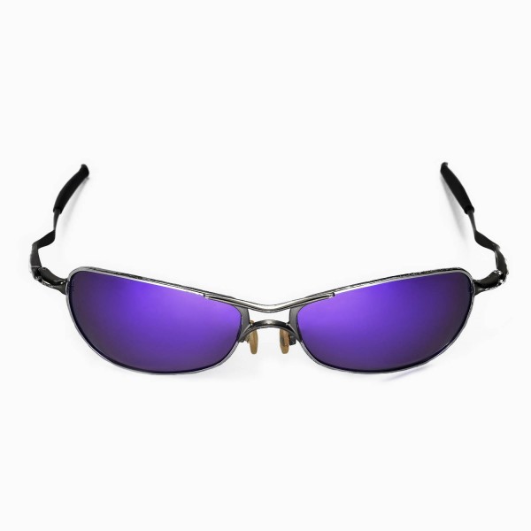 Walleva 24K Gold +Purple Polarized Replacement Lenses For Oakley